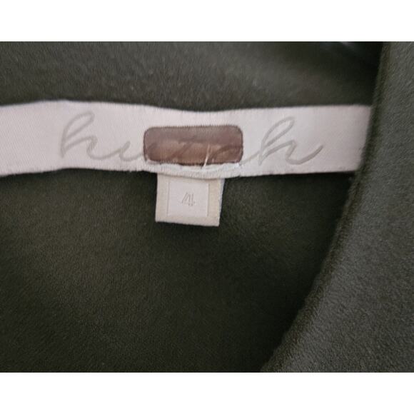 ANTHROPOLOGIE HUTCH Size 4 Cami Dress Olive Green Fit & Flare Long Sleeve Lined - Picture 3 of 8